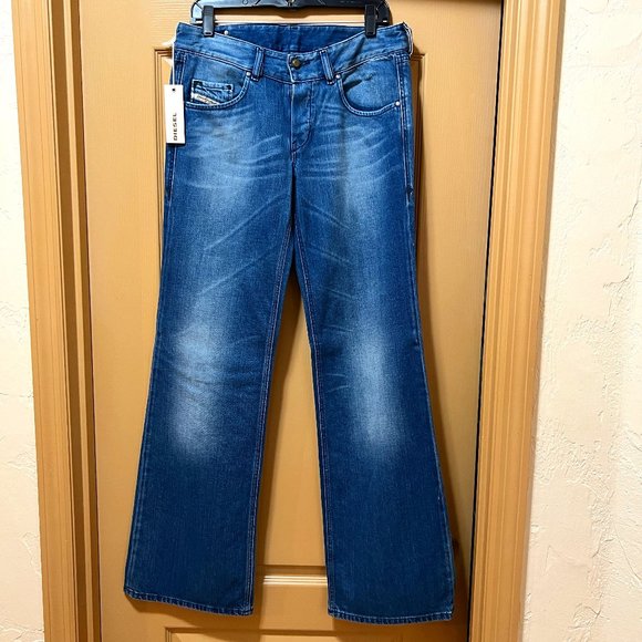 ❤️ NEW ❤️ DIESEL NWT VIXY Blue Jeans Size 28W 34L 100% Cotton - Picture 2 of 15